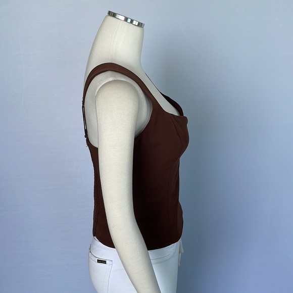 NWT Abercrombie Brown Top Medium - Picture 6 of 11